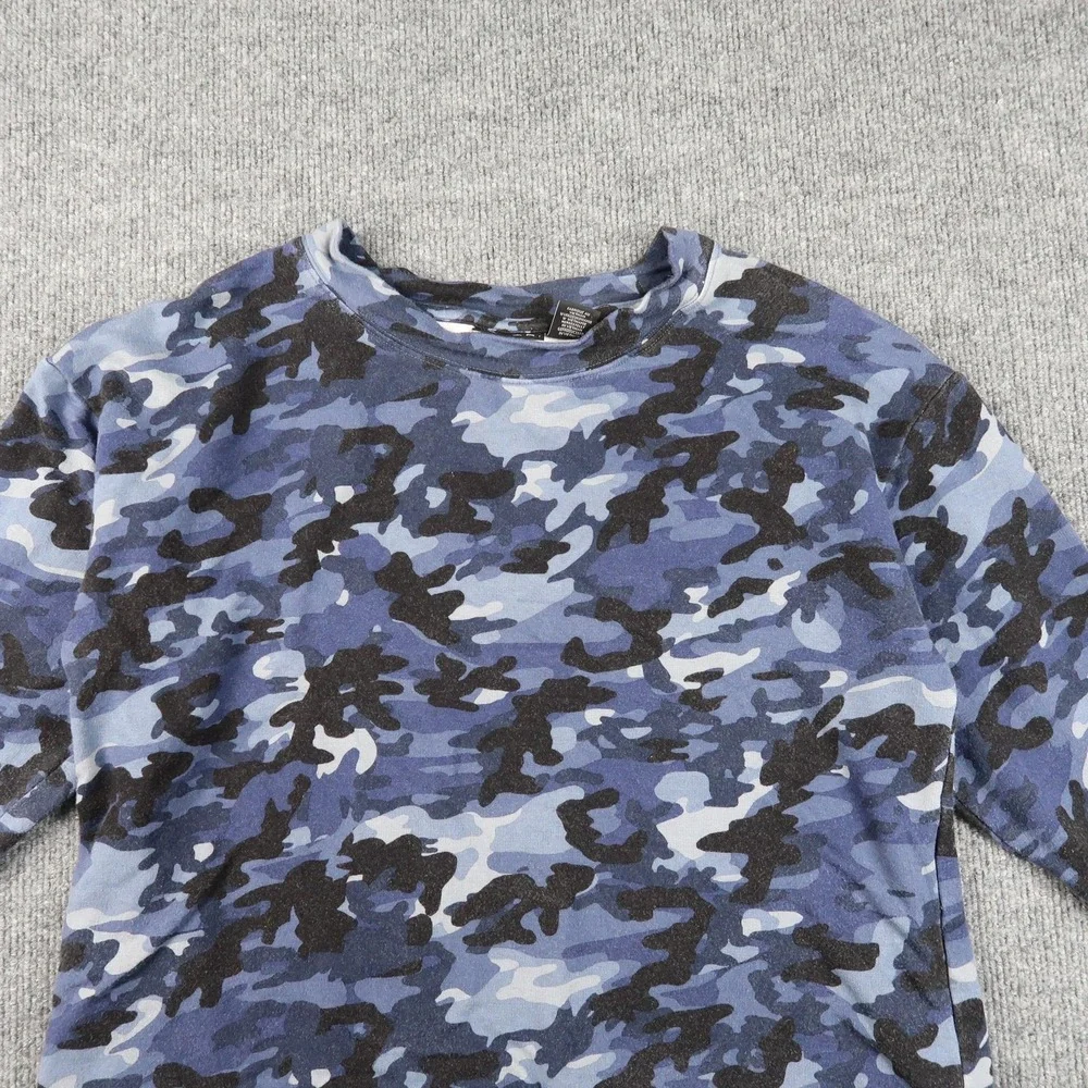 Tahari‎ Sweater Mens Medium Camouflage Pullover Crewneck Camo Long Sleeve